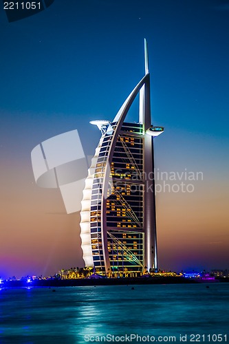 Image of Burj Al Arab is a luxury 5 stars hotel