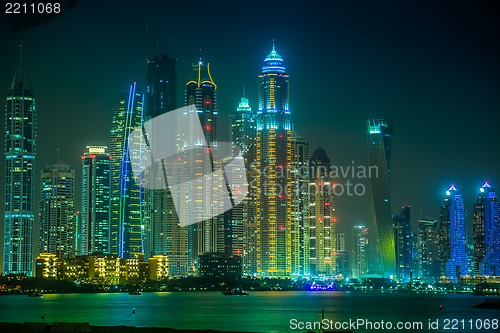 Image of Dubai Marina cityscape, UAE