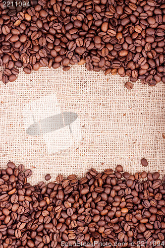 Image of Brown roasted coffee beans.