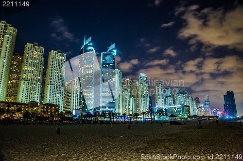 Image of Dubai Marina cityscape, UAE