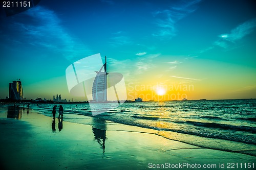 Image of Burj Al Arab is a luxury 5 stars hotel