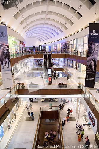 Image of Interior View of Dubai Mall - world's largest shopping mall