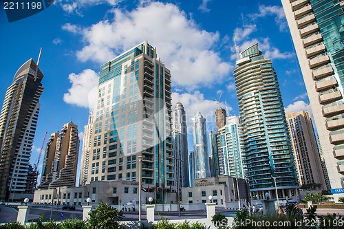 Image of Dubai Marina cityscape, UAE