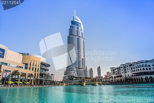 Image of Address Hotel in the downtown Dubai area overlooks the famous da