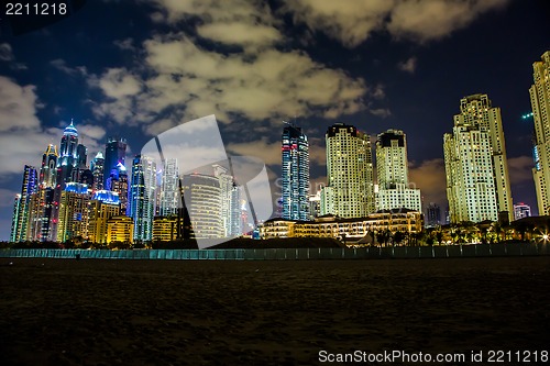 Image of Dubai Marina cityscape, UAE