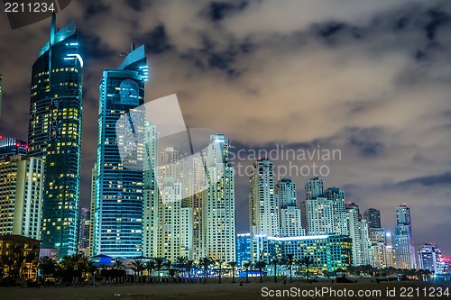 Image of Dubai Marina cityscape, UAE