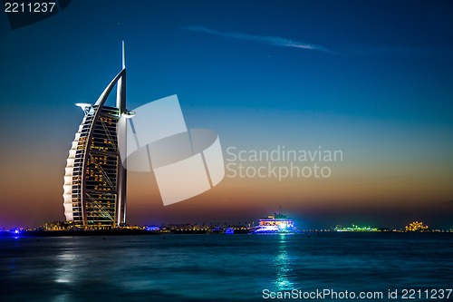 Image of Burj Al Arab is a luxury 5 stars hotel