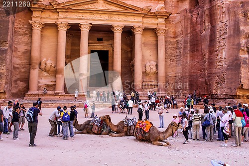 Image of Al Khazneh or The Treasury at Petra, Jordan