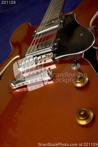 Image of red guitar