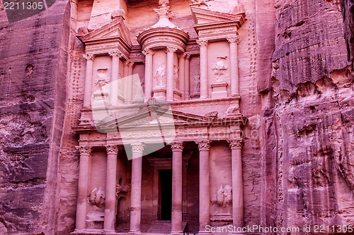 Image of Al Khazneh or The Treasury at Petra, Jordan