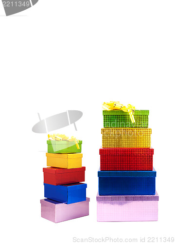 Image of Colour gift boxes