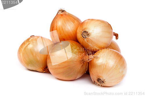 Image of Group of a onions, isolated on white