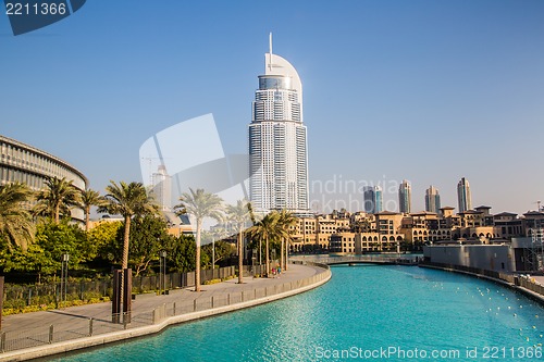 Image of Address Hotel in the downtown Dubai area overlooks the famous da