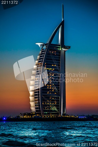 Image of Burj Al Arab is a luxury 5 stars hotel