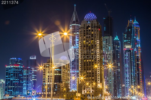 Image of Dubai Marina cityscape, UAE