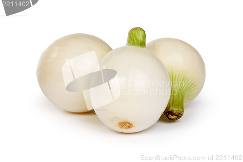 Image of Group of a onions, isolated on white