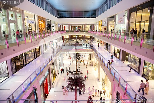 Image of Interior View of Dubai Mall - world's largest shopping mall