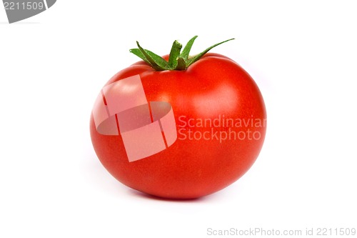 Image of Fresh red tomato isoated on white