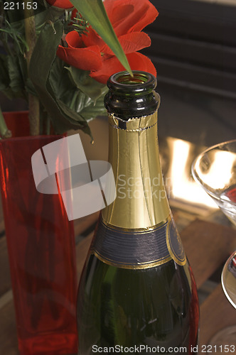 Image of bottle of champagne