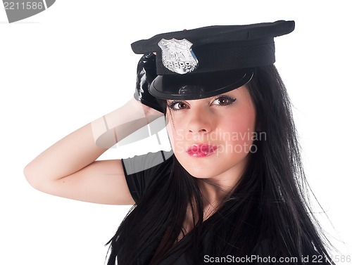 Image of Sexy police woman