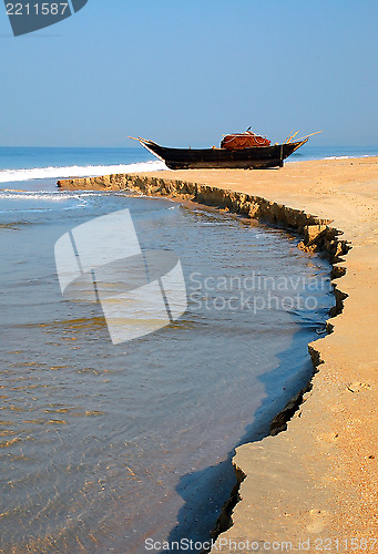 Image of Fish Boat on the Shore