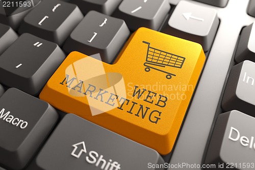 Image of Web Marketing Button.