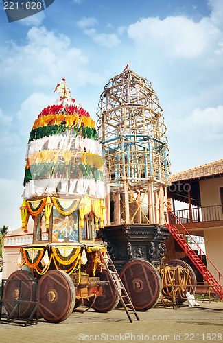 Image of Holly chariot in the Indian temple