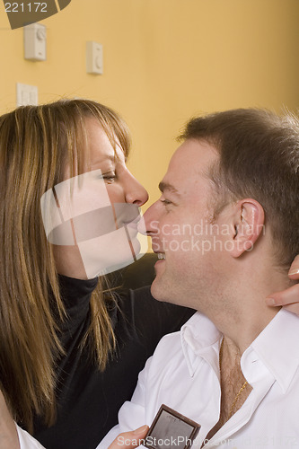 Image of couple kissing