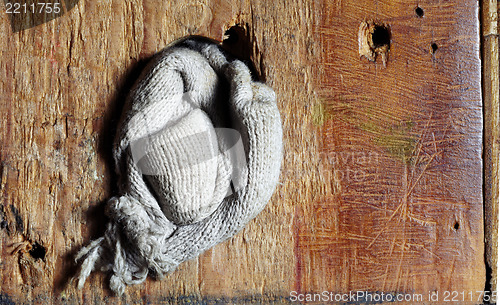 Image of Wooden texture with rag