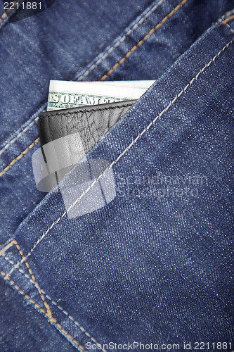 Image of Wallet in jeans
