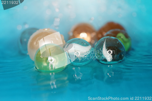 Image of Balls and water
