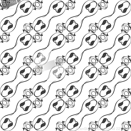 Image of Monochrome seamless pattern