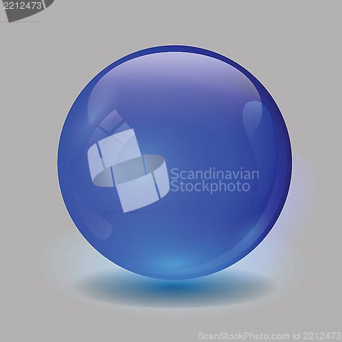 Image of blue glass ball