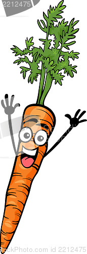 Image of cute carrot vegetable cartoon illustration