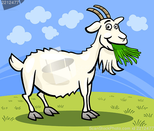 Image of goat farm animal cartoon illustration