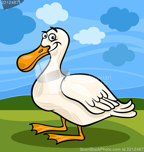 Image of duck bird farm animal cartoon illustration