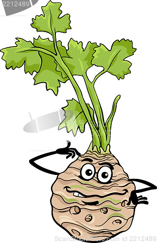 Image of funny celery vegetable cartoon illustration