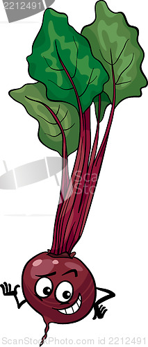 Image of cute beet vegetable cartoon illustration