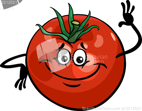 Image of cute tomato vegetable cartoon illustration