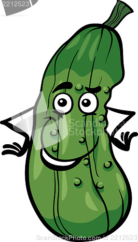 Image of cute cucumber vegetable cartoon illustration