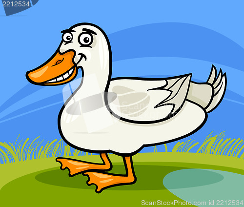 Image of duck farm bird animal cartoon illustration