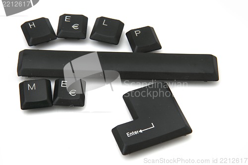 Image of help me keyboard keys