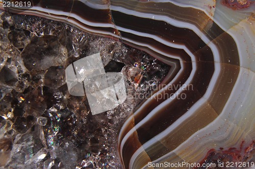 Image of detail of agate mineral