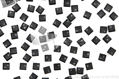 Image of chaos from the keyboard keys