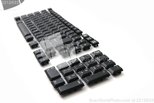 Image of easy black kyeboard keys