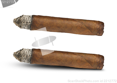 Image of Studio shot cigar white isolated