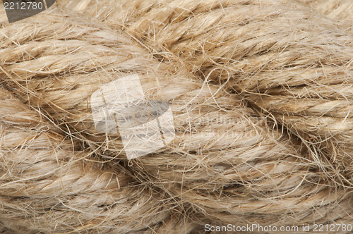 Image of Close up hemp rope