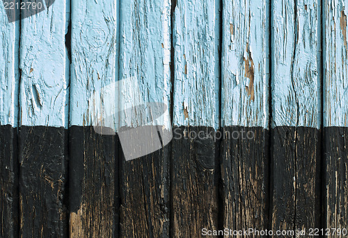 Image of Old cracked paint on boards