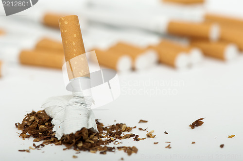 Image of Crumpled cigarette