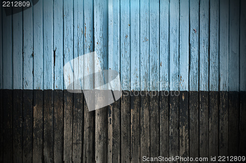 Image of Old cracked paint on boards